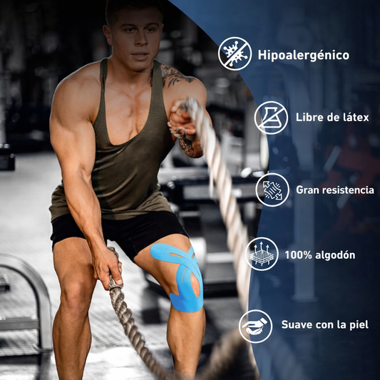 HealthTape® Vendaje Kinesiológico Pre-cortado para Rodilla
