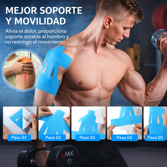HealthTape® Vendaje Kinesiológico Pre-cortado para Hombro