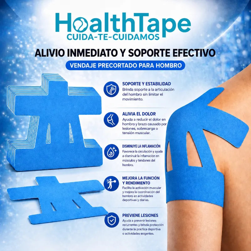 HealthTape® Vendaje Pre-cortado para Hombro