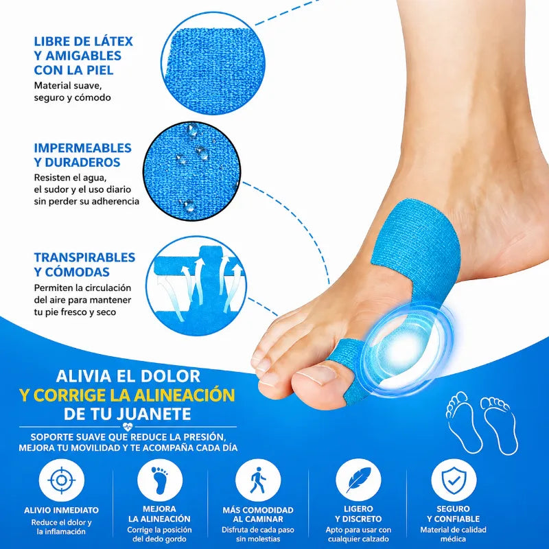 Vendaje pre-cortado para juanete