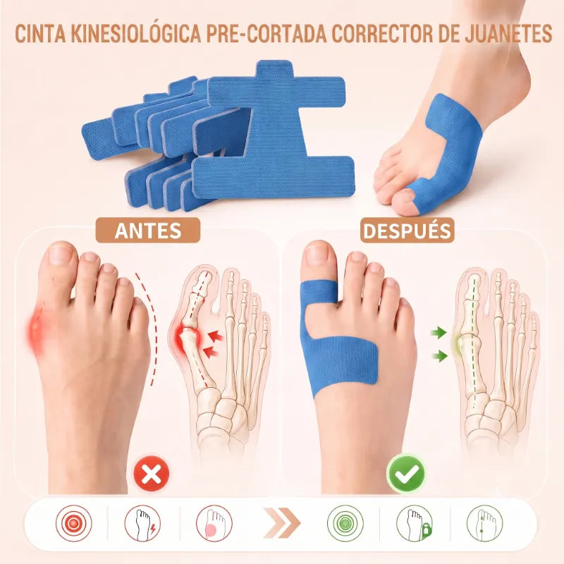 HealthTape® Corrector de Juanete Precortado